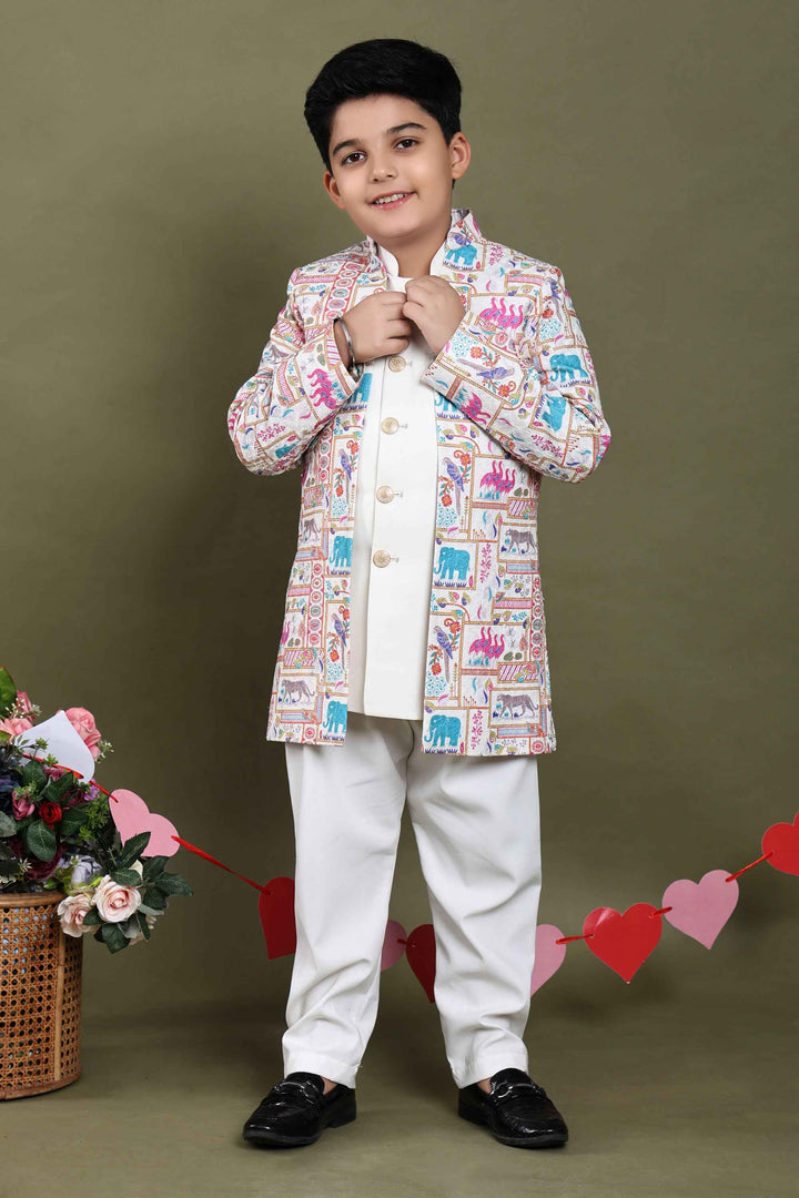 Baagh-e-Shahi Embroidered 3-Piece Jacket Set