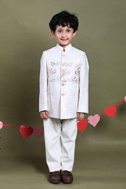 Gulzaar Ivory Embroidered Jodhpuri Set