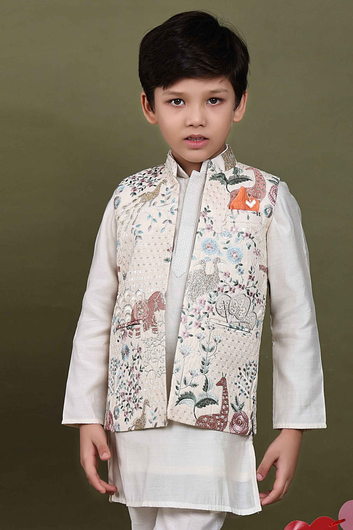 Aranya Embroidered Jacket Kurta Set