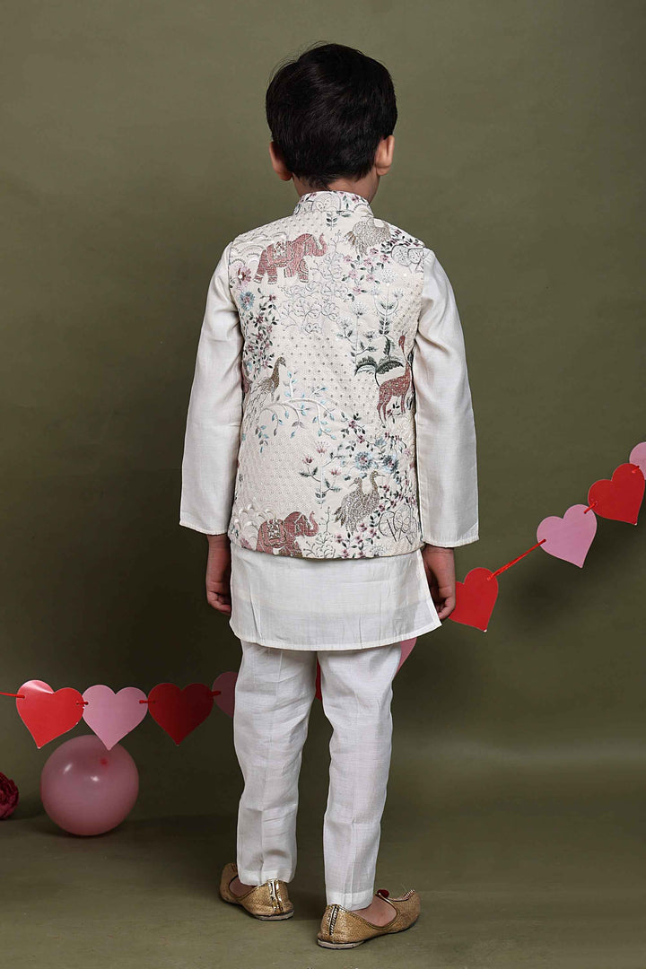 Aranya Embroidered Jacket Kurta Set