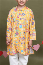 Load image into Gallery viewer, Rangrez Mustard Printed Kurta Set