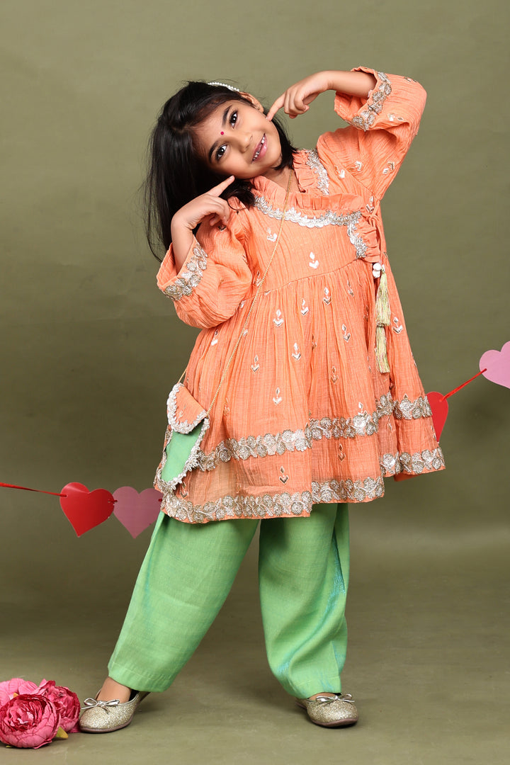 Gulnaar Gota Angrakha Set