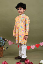 Load image into Gallery viewer, Gajraj Elephant Print Muslin Kurta Pajama Set