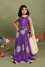 Load image into Gallery viewer, Jamuni Bandhani Modal Satin Lehenga Set