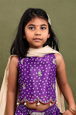 Load image into Gallery viewer, Jamuni Bandhani Modal Satin Lehenga Set