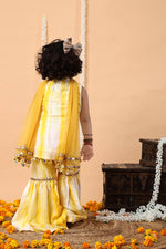 Load image into Gallery viewer, Sunshine Mirror Work Cotton Silk Garara Set