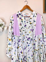 Load image into Gallery viewer, Lavender Linen Midi Dress for Effortless Summer Style - CuddlesClothing