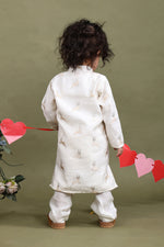 Load image into Gallery viewer, Little Deer Cotton Silk Kurta Pajama Set