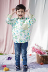 Turtles And Fishes Printed Full Sleeve Cotton Shirt For Boys