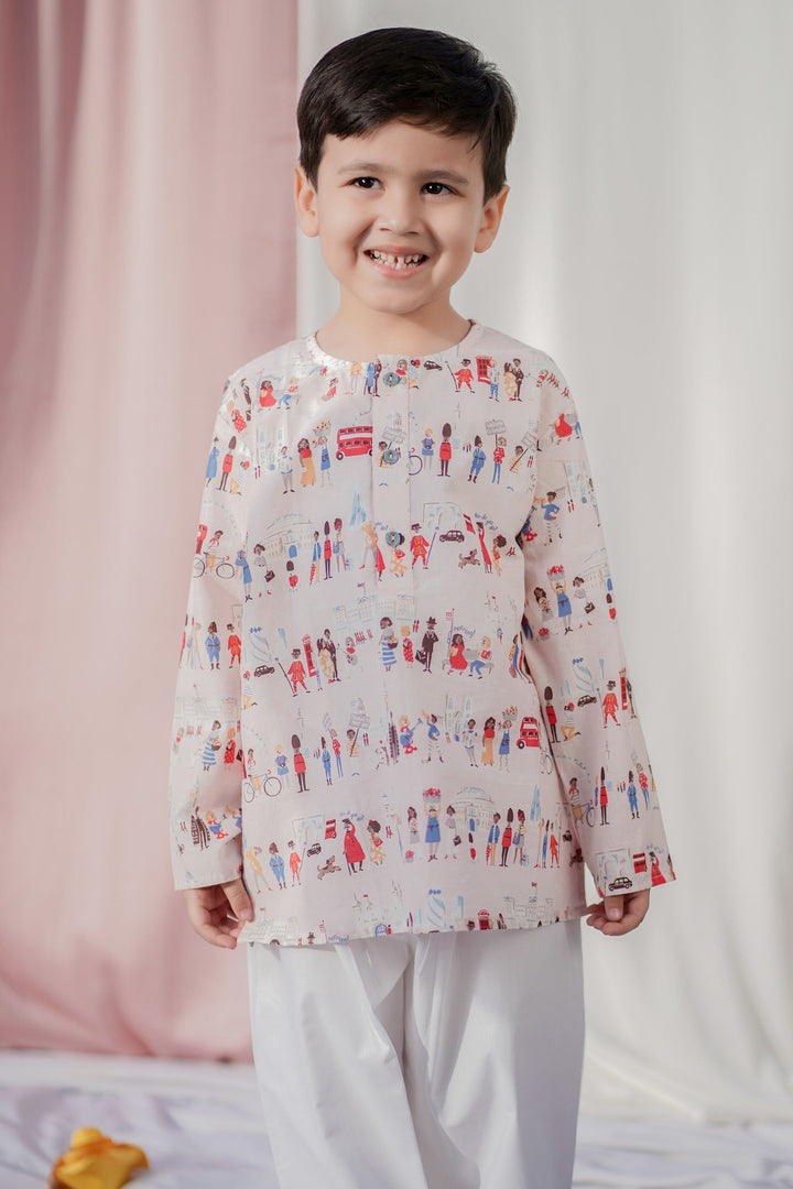 "Let’s Travel To London" Kids Nightsuit - CuddlesClothing
