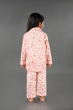 Load image into Gallery viewer, "Strawberry Sorbet" Kids Cotton Nightsuit Set - CuddlesClothing