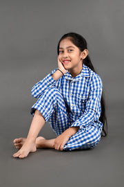 Classic Blue Check Pajama Set - CuddlesClothing