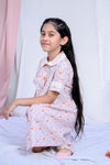 Pink Flamingos Printed Cotton Dress