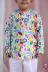 Jungle Animals Printed Kurta Style PJ Set