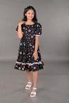 Floral Paradise Printed Girls Dress