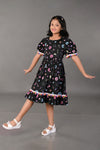Floral Paradise Printed Girls Dress