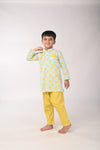 Tejas Festive Ikat Kurta Set For Boys