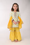 Cotton Printed Sharara Set For Girls
