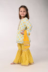 Cotton Printed Sharara Set For Girls
