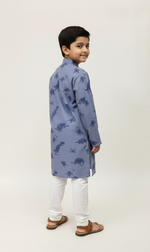 Load image into Gallery viewer, Dino Mul Cotton Kurta Set - CuddlesClothing