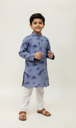 Load image into Gallery viewer, Dino Mul Cotton Kurta Set - CuddlesClothing