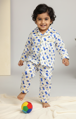 Load image into Gallery viewer, Personalized Peppa Pig Kids Cotton Nightsuit - CuddlesClothing