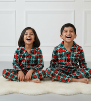 Kids Mickey Mouse Flannel Nightsuit Set - CuddlesClothing