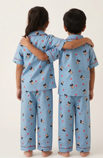 Load image into Gallery viewer, Mickey Hearts Cotton Poplin Kids Nightsuit Set