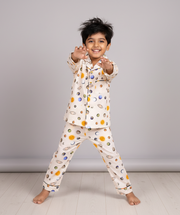 Kids Space Adventure Cotton Nightsuit - CuddlesClothing