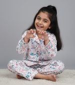 Load image into Gallery viewer, Floral &amp; Animal Print Cotton Nightsuit - CuddlesClothing