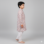 Load image into Gallery viewer, Stylish Modal Satin Printed Kurta Pajama Set for Boys - CuddlesClothing