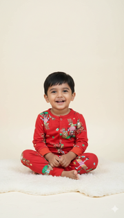 Snuggly Reindeer Baby Flannel Onesie - CuddlesClothing