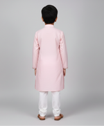 Load image into Gallery viewer, Soft Cotton Poplin Baby Pink Kurta Pajama Set for Boys - CuddlesClothing