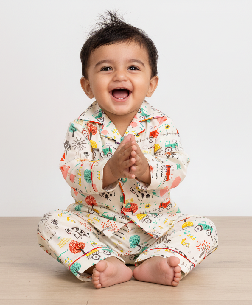 Baa-Baa Bedtime PJ Set For Kids - CuddlesClothing