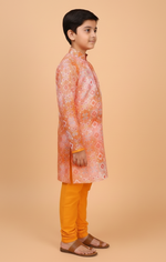 Load image into Gallery viewer, Printed Modal Satin Kurta Pajama Set for Boys - CuddlesClothing