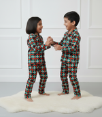 Load image into Gallery viewer, Kids Mickey Mouse Flannel Nightsuit Set - CuddlesClothing