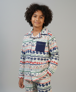 Load image into Gallery viewer, Star Wars Print Kids Flannel Nightsuit - CuddlesClothing