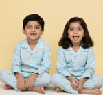 Load image into Gallery viewer, Pastel Rainbow Print Cotton Nightsuit - CuddlesClothing
