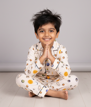 Kids Space Adventure Cotton Nightsuit - CuddlesClothing