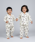 Load image into Gallery viewer, Mickey Print Cotton Muslin Kids Nightsuit - CuddlesClothing