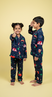 Premium Kids Holiday Flannel Nightsuit - CuddlesClothing