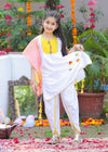 Rang Embroidered Kurta Dhoti Set – Holi Special for Girls!