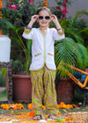 White Chikankari Short Kurta Salwar Set For Girls