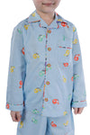 Frogs With Birds Printed PJ Set