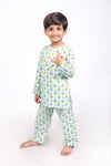 Football Print Soft Cotton Co-ord Set Nightsuit