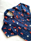 Santa Snow Globe Flannel PJ Set