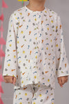 Adorable Animal Print Muslin Nightsuit for Infants