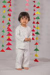 Cozy Muslin Cat Print Nightsuit for Kids( Unisex)