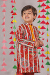 Cotton Printed Gota Embellished Kurta Pajama Set