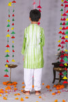 Cotton Silk Tie-Dye Print Kurta Pajama Set for Boys